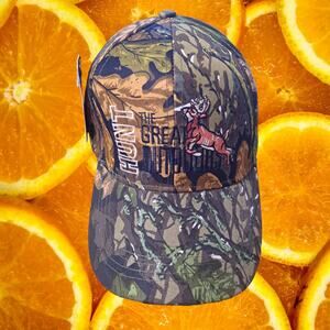 NWT DF Camo Hunting Hat with Deer Hook and Loop Adjustable Baseball Hat Cap